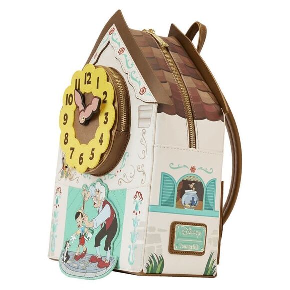 Loungefly WonderCon Exclusive Pinocchio Cuckoo Clock Mini Backpack - Picture 2 of 7